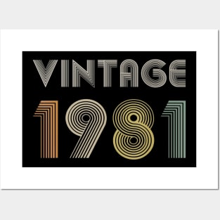 38th Birthday Gift Vintage 1981 Men Women Posters and Art